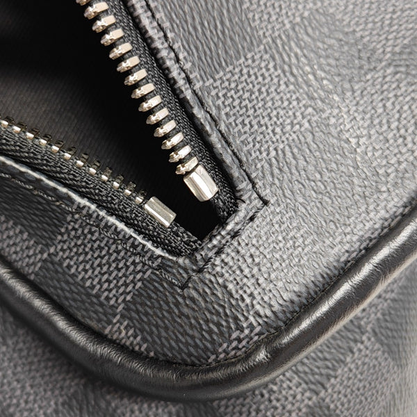 JOSH Damier Graphite Calfskin Gray