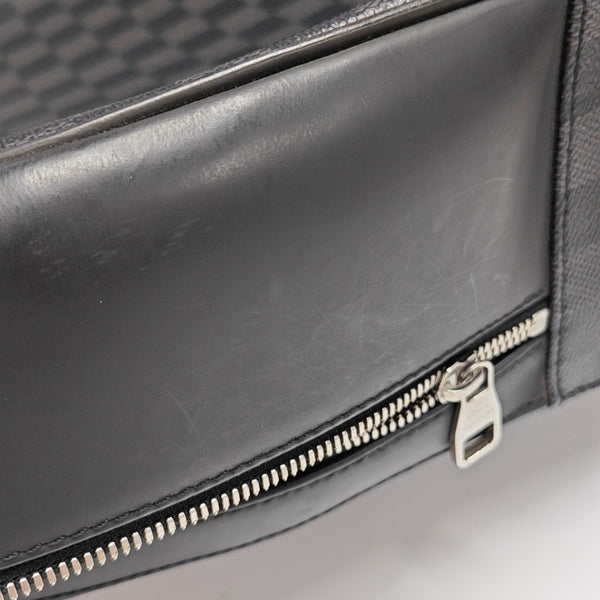 JOSH Damier Graphite Coated Canvas Gray