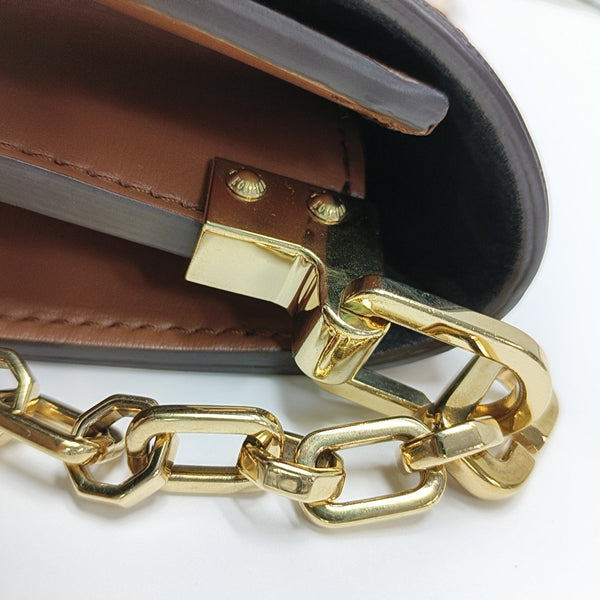 DAUPHINE MM Monogram Coated Canvas Brown