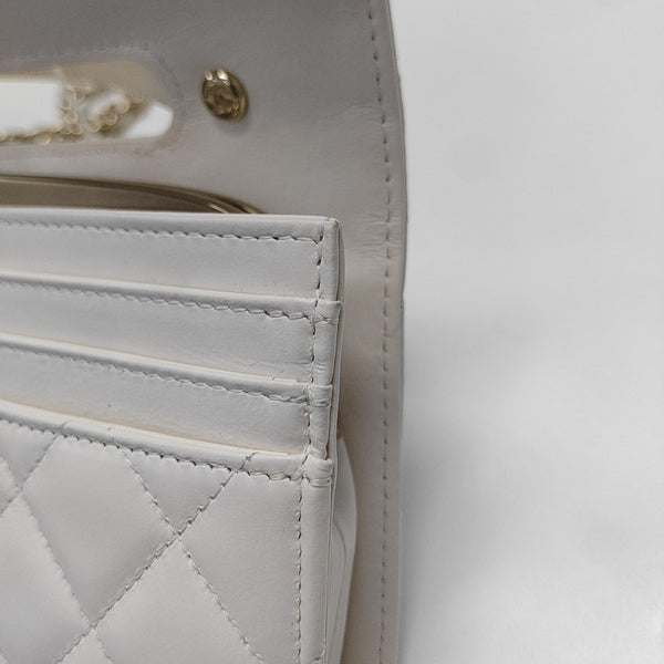 Quilted Calfskin White