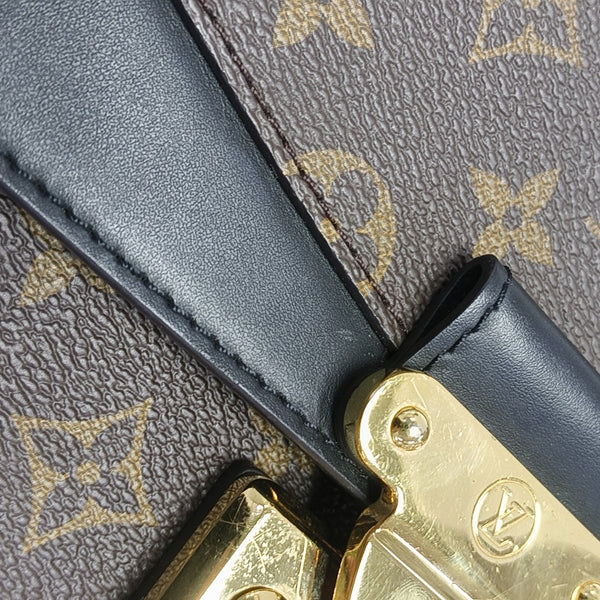 MARCEAU Monogram Coated Canvas Brown