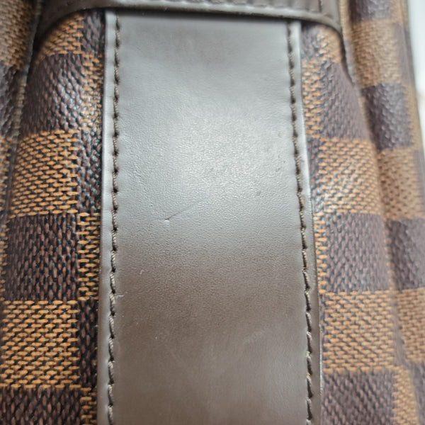 NAVIGLIO MM Damier Ebene Coated Canvas Brown
