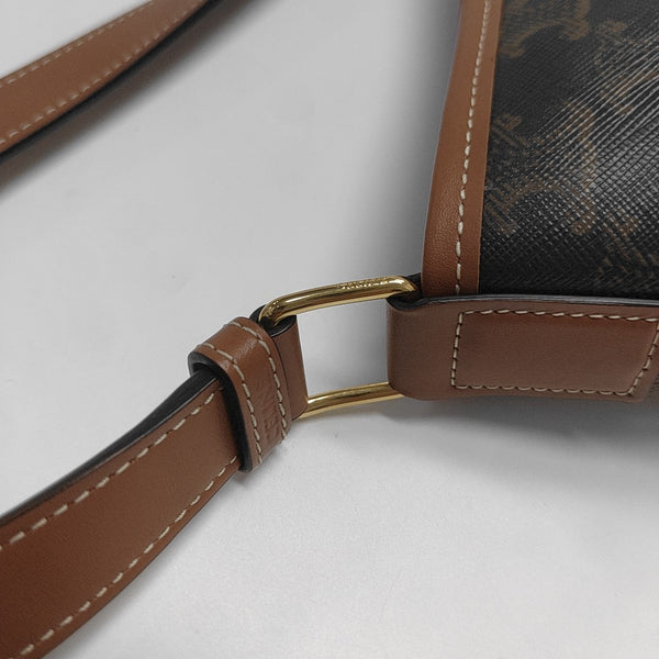 TRIOMPHE CANVAS Small Coated Canvas Brown