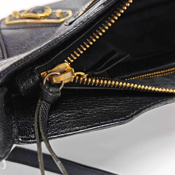 Authenticated pre-owned Classic Metallic Edge City Mini Lambskin Black - Shoulder Bag at Looply