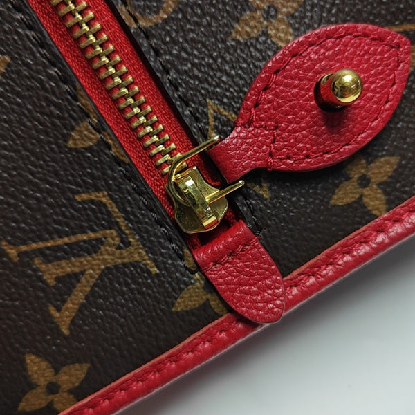 POPINCOURT PM Monogram Coated Canvas Brown