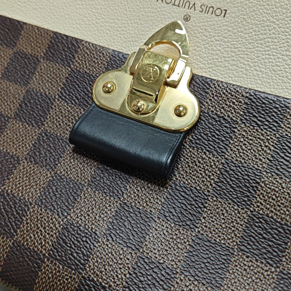 VAVIN PM Damier Ebene Coated Canvas Brown