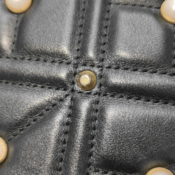 GG Marmont Medium Quilted Calfskin Black
