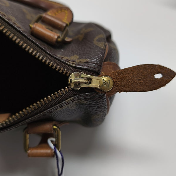 SPEEDY Nano Monogram Coated Canvas Brown