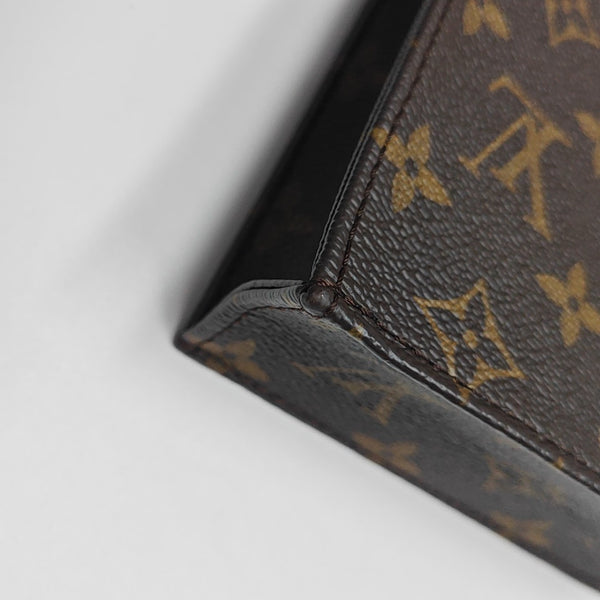 SAC PLAT Mini Monogram Coated Canvas Brown