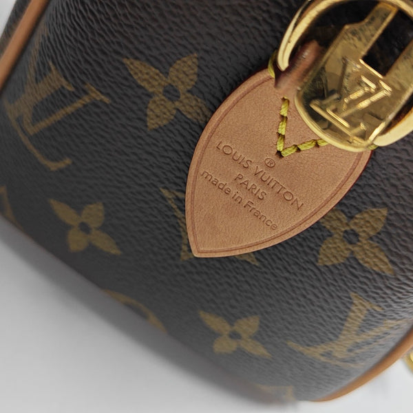 SPEEDY 20 Monogram Coated Canvas Brown