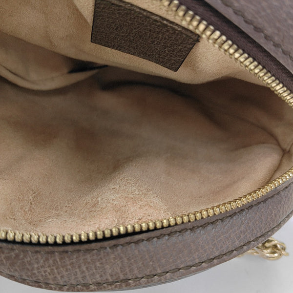 Ophidia Mini Monogram Coated Canvas Beige