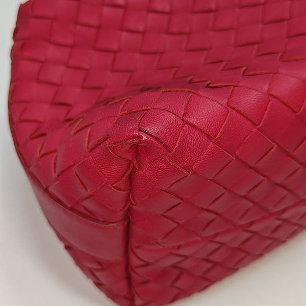 Lambskin Top Handle Bag Red