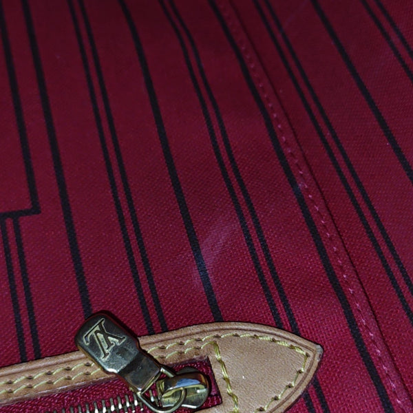 NEVERFULL MM Monogram Coated Canvas Brown