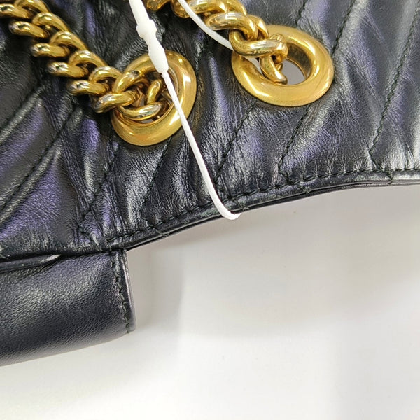 GG Marmont Medium Quilted Calfskin Black