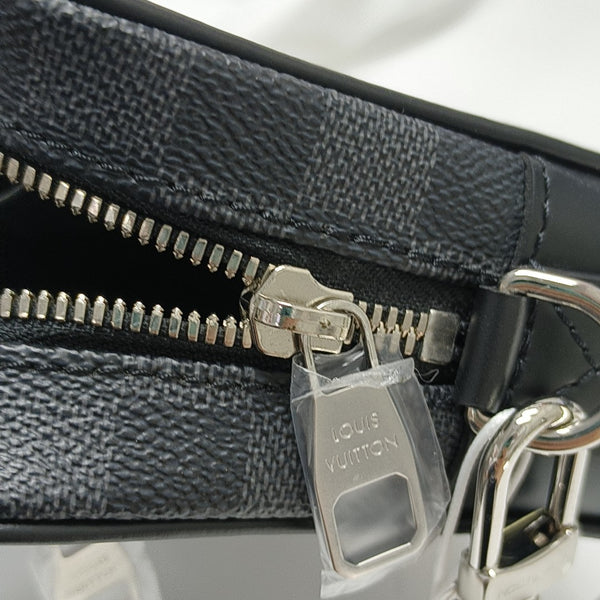 ALPHA Damier Graphite Coated Canvas Gray