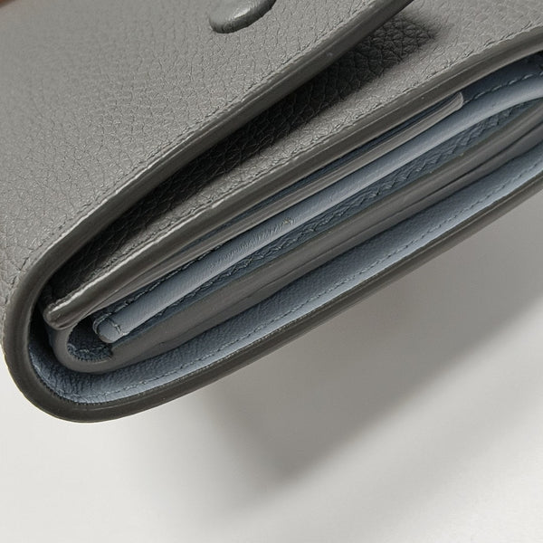BIKER Calfskin Gray Wallet