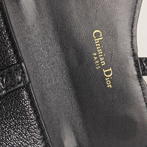 Saddle Mini Lambskin Black