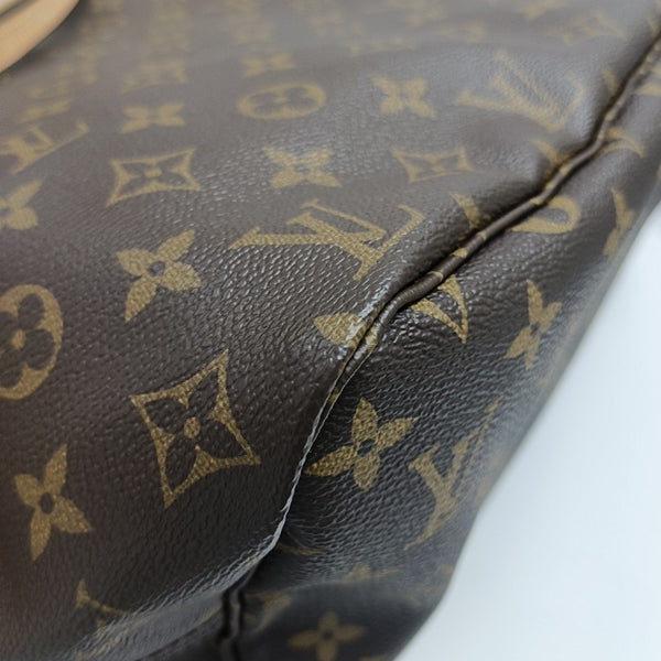 Authenticated pre-owned NEVERFULL MM Monogram Coated Canvas Brown - Tote Bag at Looply