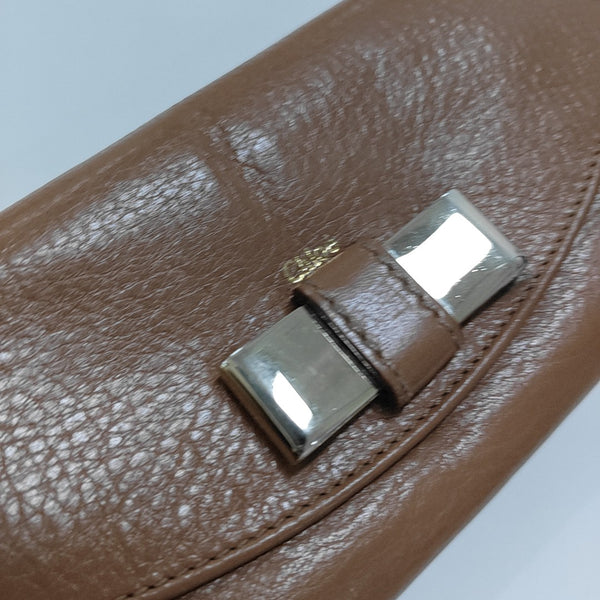 Lily Calfskin Brown Wallet