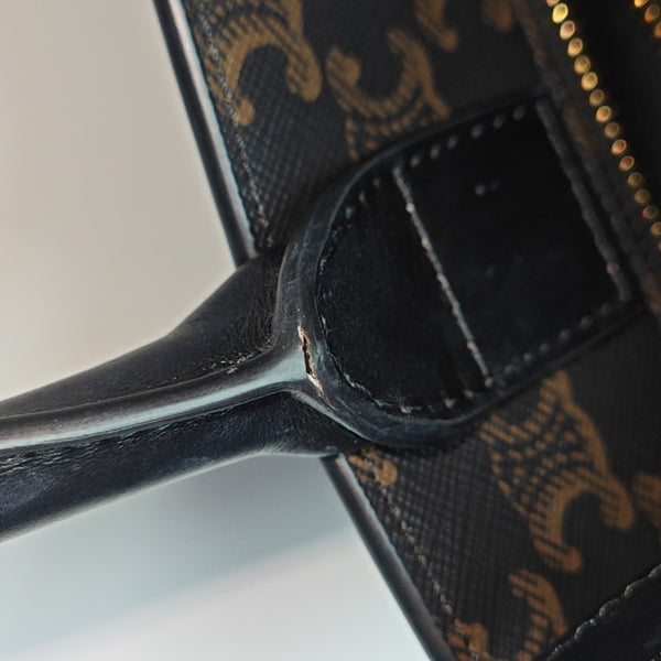 CABAS CELINE Small Coated Canvas Black