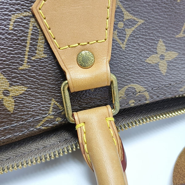 SPEEDY 35 Monogram Coated Canvas Brown
