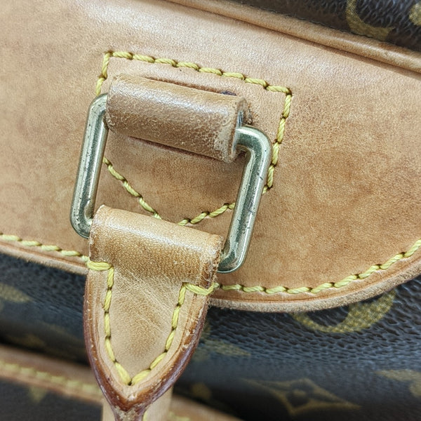 DEAUVILLE MM Monogram Coated Canvas Brown