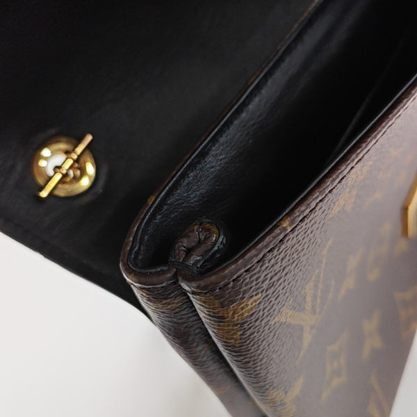 THELMA Monogram Coated Canvas Brown