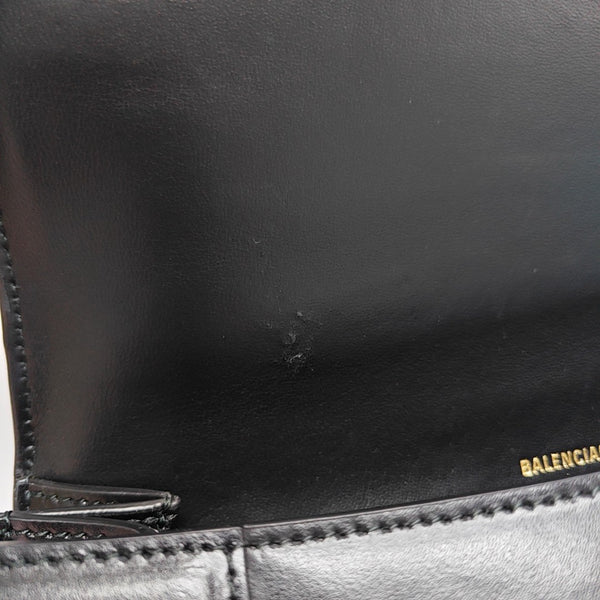 Hourglass Small Calfskin Black