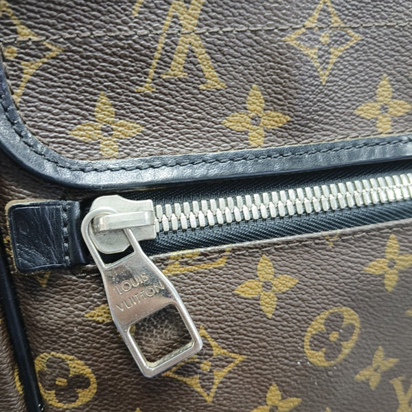 BASS Monogram Coated Canvas Brown