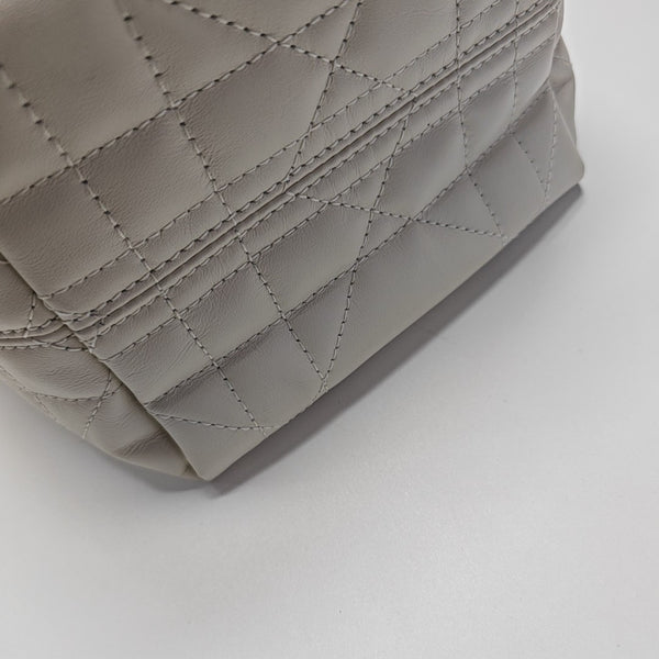 Toujours Nano Cannage Calfskin White