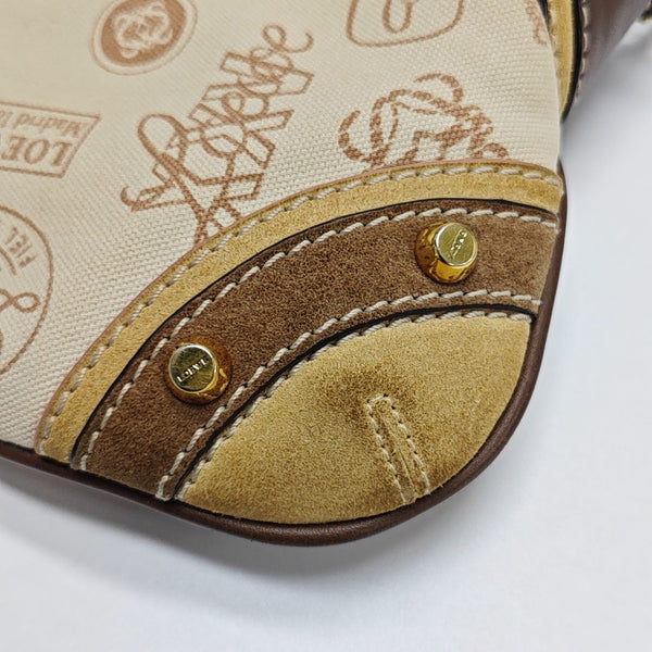 Canvas Top Handle Bag Beige