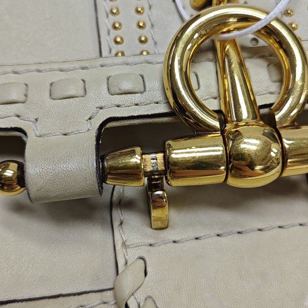 Snaffle Bit Calfskin White