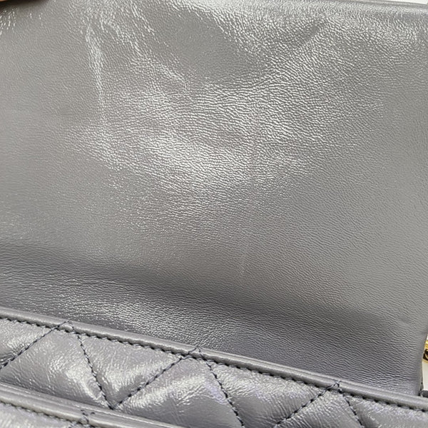 Quilted Lambskin Gray