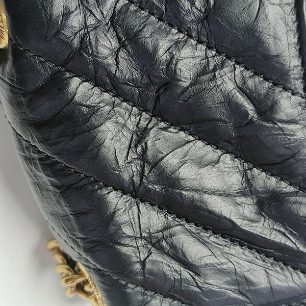 Crush Mini Quilted Calfskin Black