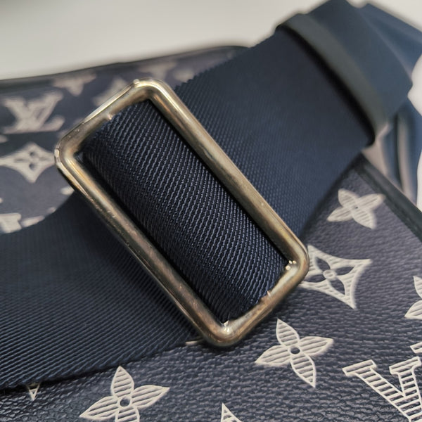 CHAPMAN SAVANE BB Monogram Coated Canvas Blue