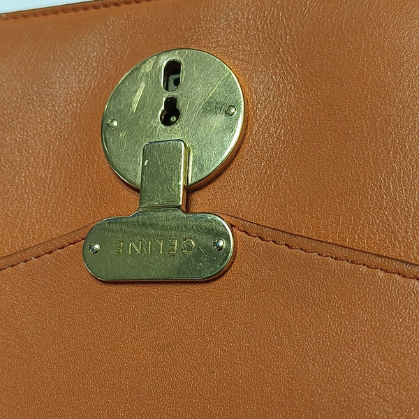 Calfskin Crossbody Bag Orange