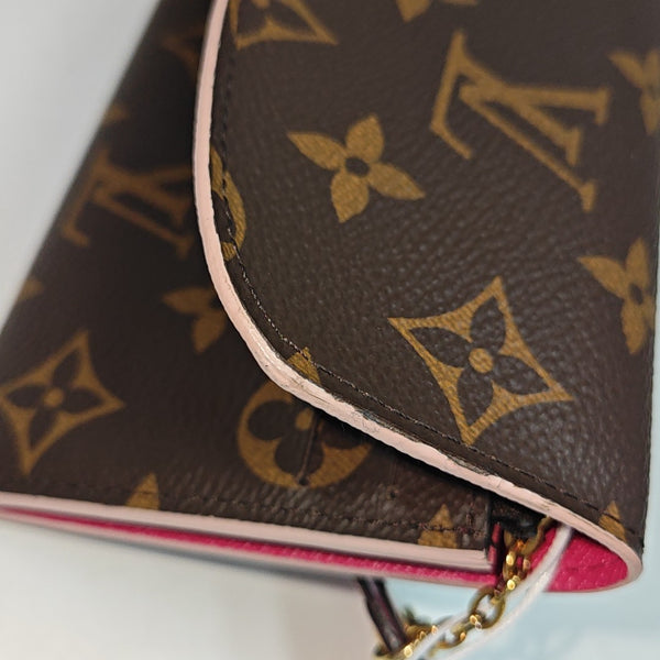EMILIE Monogram Coated Canvas Brown Wallet
