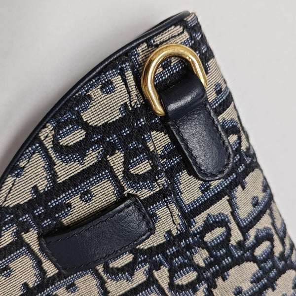 Saddle Mini Oblique Canvas Blue