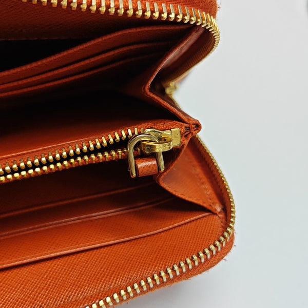 Saffiano Calfskin Wallet Orange