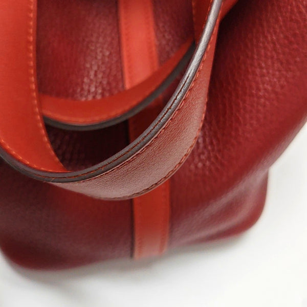 Authenticated pre-owned Picotin Lock 18 Clemence Red - Bucket Bag at Looply