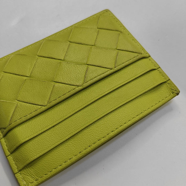 Calfskin Card Holder Green