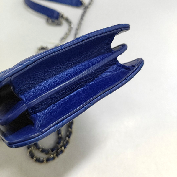 Quilted Calfskin Blue