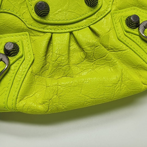 Le Cagole Mini Lambskin Green