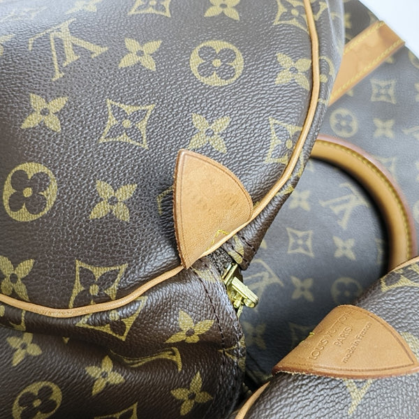 SAC SOUPLE 55 Monogram Coated Canvas Brown