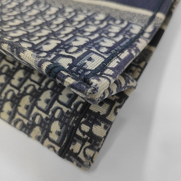 Book Tote Large Oblique Canvas Blue