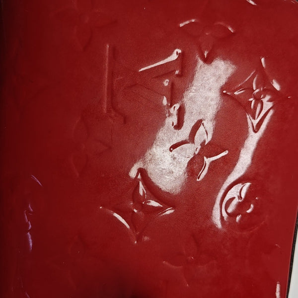 SAC LUCIE Mini Monogram Patent Leather Red