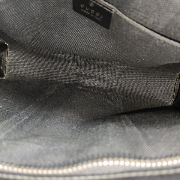 GG Supreme Monogram Coated Canvas Gray