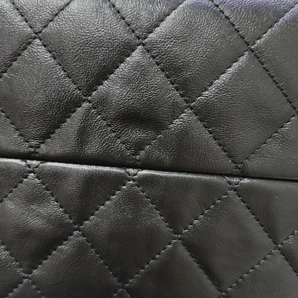 CHANEL 25 Small Quilted Calfskin Black