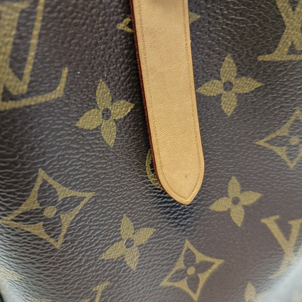 MONTAIGNE MM Monogram Coated Canvas Brown