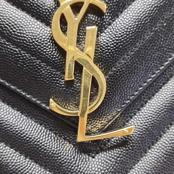 MONOGRAM Large Chevron Calfskin Black